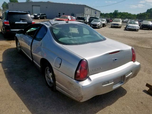 2G1WW12E959271698 - 2005 CHEVROLET MONTE CARL ვერცხლისფერი ფოტო 3