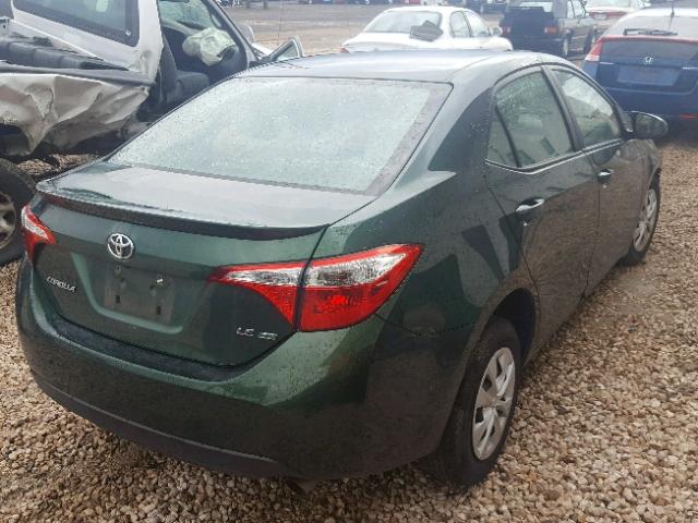 2T1BPRHE2GC732784 - 2016 TOYOTA COROLLA EC GREEN photo 4