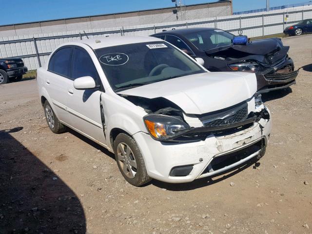 KNADH4A33A6645473 - 2010 KIA RIO LX WHITE photo 1