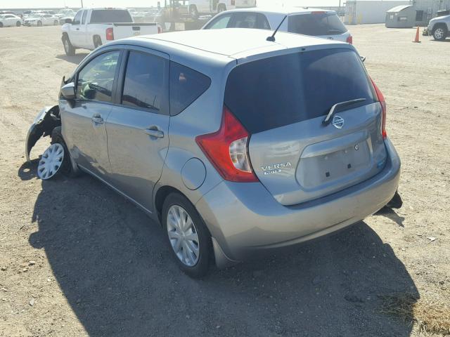 3N1CE2CP5FL425053 - 2015 NISSAN VERSA NOTE GRAY photo 3