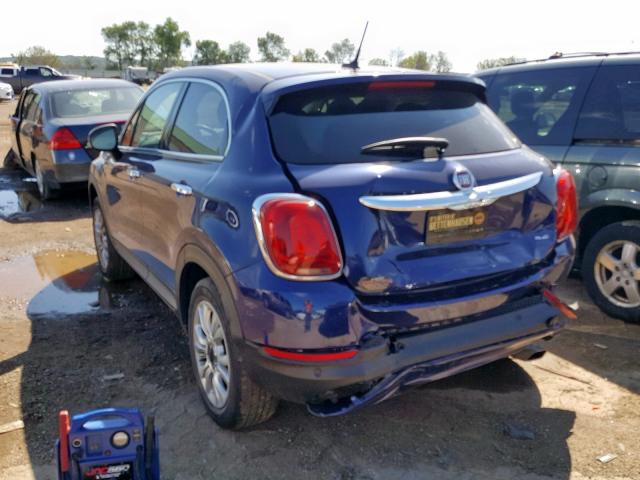 ZFBCFYDT9GP427941 - 2016 FIAT 500X LOUNG BLUE photo 3