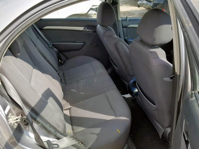 KL1TD56648B136326 - 2008 CHEVROLET AVEO BASE ნაცრისფერი ფოტო 6
