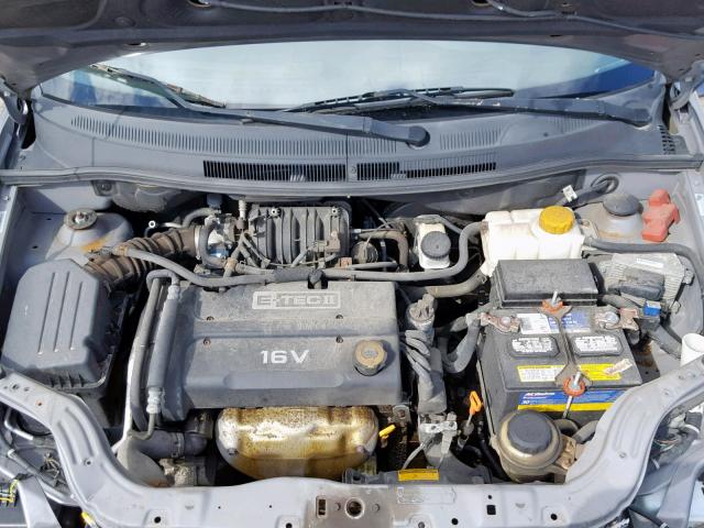 KL1TD56648B136326 - 2008 CHEVROLET AVEO BASE ნაცრისფერი ფოტო 7