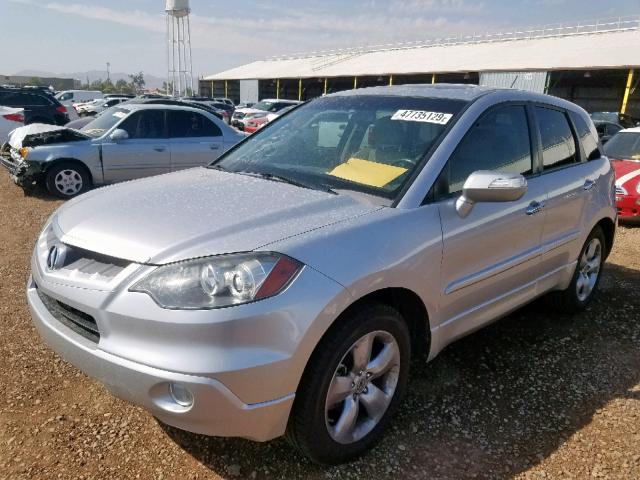 5J8TB18237A007193 - 2007 ACURA RDX SILVER photo 2