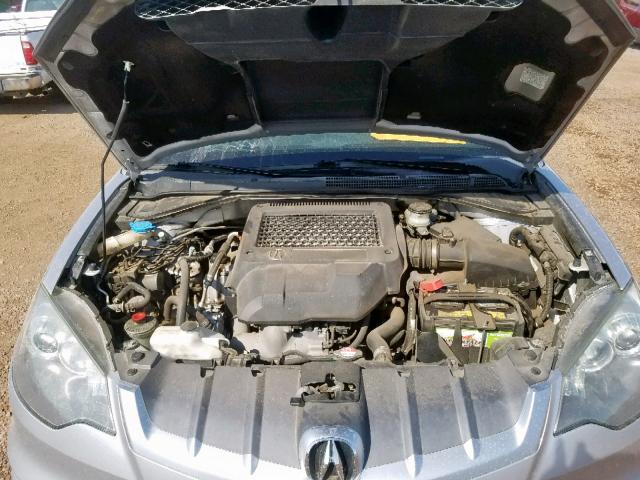 5J8TB18237A007193 - 2007 ACURA RDX SILVER photo 7