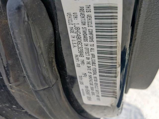 1J8HG48KX6C329848 - 2006 JEEP COMMANDER 黑色 照片 10