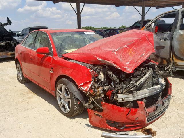 WAUAF78E98A074810 - 2008 AUDI A4 2.0T RED photo 1