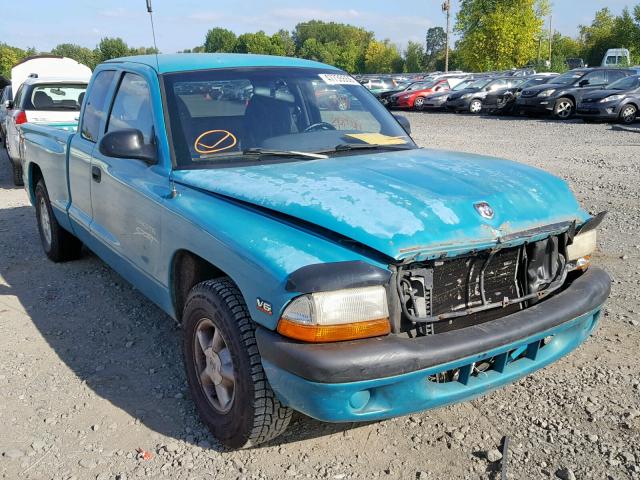 1B7GL22X8WS691416 - 1998 DODGE DAKOTA BLUE photo 1