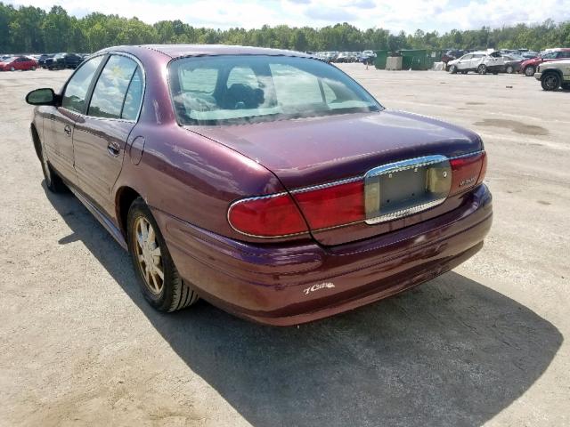 1G4HP52K844168246 - 2004 BUICK LESABRE CU MAROON photo 3