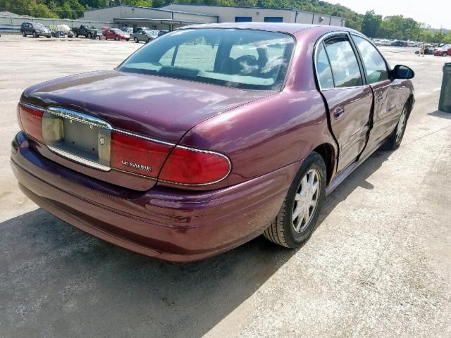 1G4HP52K844168246 - 2004 BUICK LESABRE CU MAROON photo 4