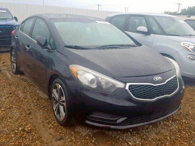 KNAFX4A84E5152839 - 2014 KIA FORTE EX BLACK photo 1