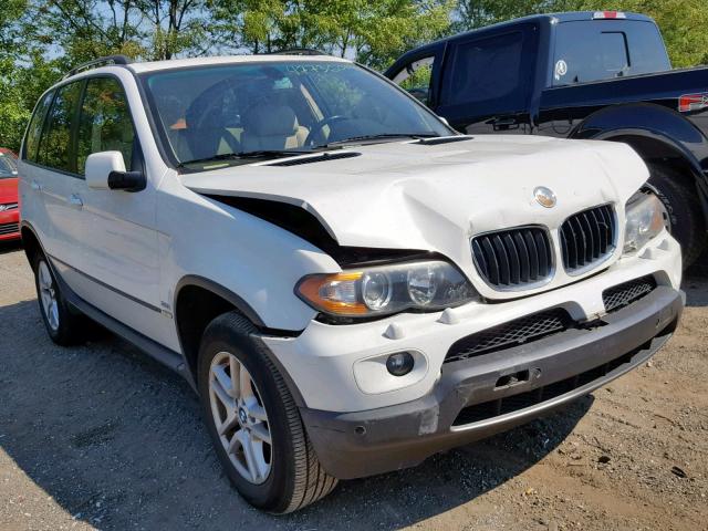 5UXFA13586LY24659 - 2006 BMW X5 3.0I WHITE photo 1