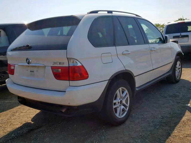 5UXFA13586LY24659 - 2006 BMW X5 3.0I WHITE photo 4