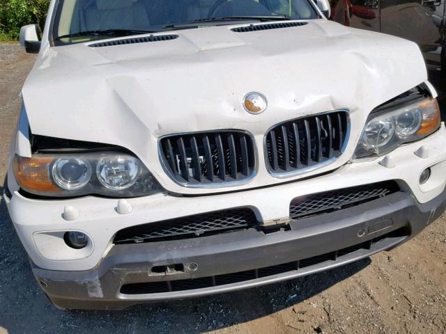 5UXFA13586LY24659 - 2006 BMW X5 3.0I WHITE photo 9