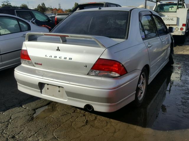 JA3AJ86E42U072168 - 2002 MITSUBISHI LANCER OZ SILVER photo 4