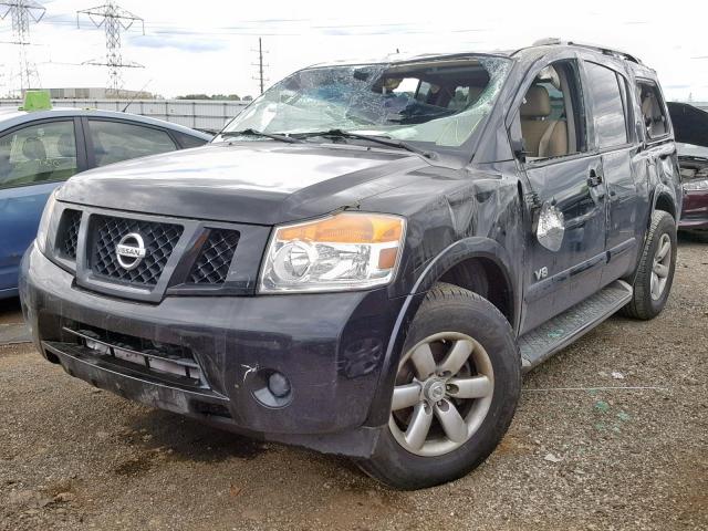 5N1AA08D59N603532 - 2009 NISSAN ARMADA SE BLACK photo 2