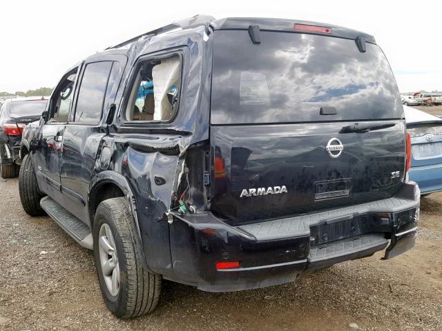 5N1AA08D59N603532 - 2009 NISSAN ARMADA SE BLACK photo 3