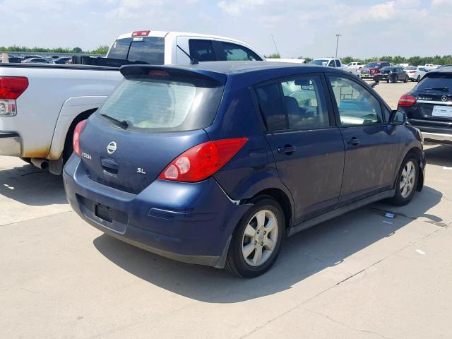 3N1BC13E99L375112 - 2009 NISSAN VERSA S BLUE photo 4