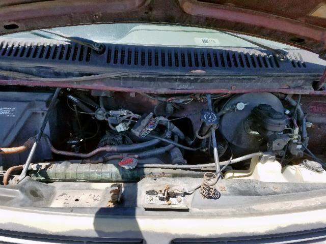 2B7GB11Y3RK116744 - 1994 DODGE RAM VAN B1 BURGUNDY photo 7