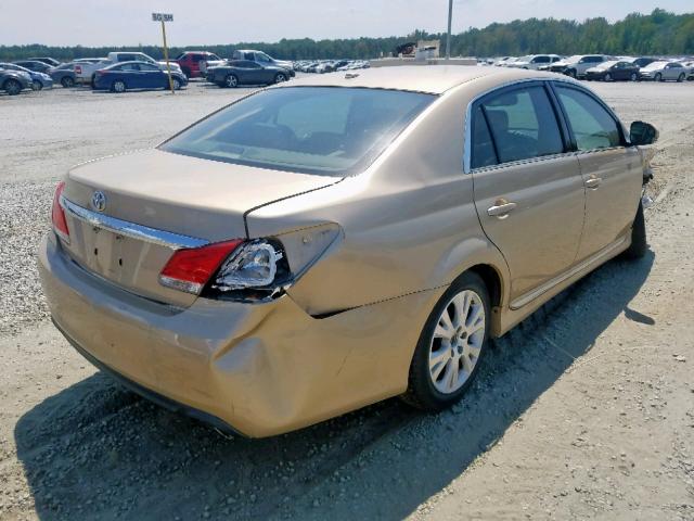 4T1BK3DB0BU439643 - 2011 TOYOTA AVALON BAS GOLD photo 4