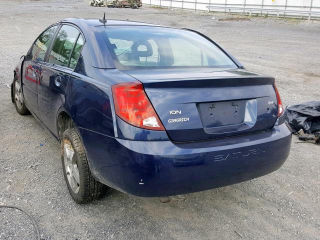 1G8AL55B07Z124322 - 2007 SATURN ION LEVEL BLUE photo 3