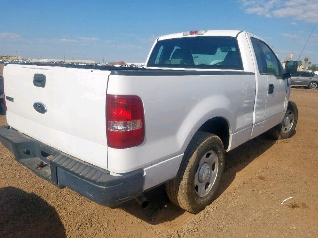 1FTRF12257KB84490 - 2007 FORD F150 WHITE photo 4