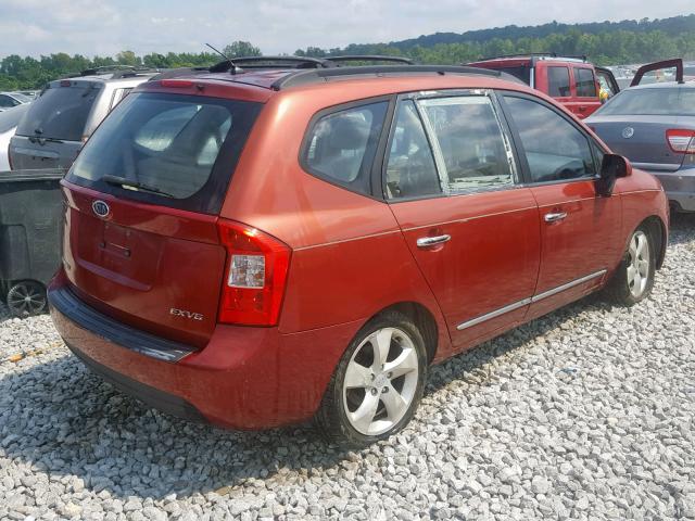 KNAFG526087190354 - 2008 KIA RONDO LX RED photo 4