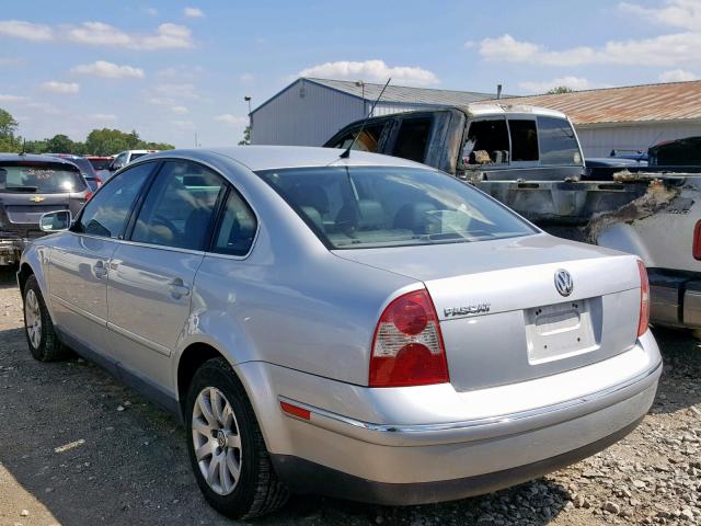 WVWPD63B41P085713 - 2001 VOLKSWAGEN PASSAT GLS SILVER photo 3