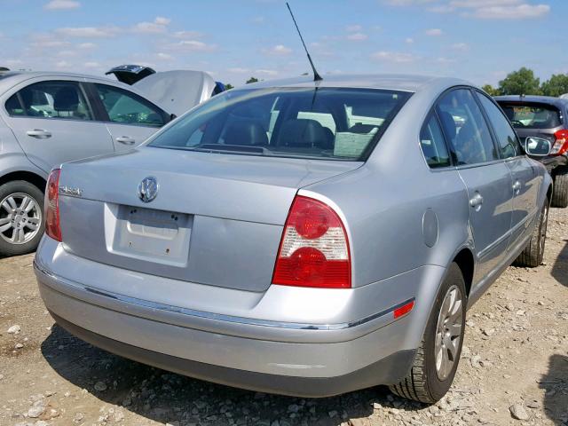 WVWPD63B41P085713 - 2001 VOLKSWAGEN PASSAT GLS SILVER photo 4