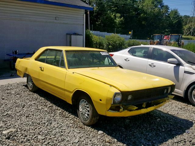 LH23C2B466200 - 1972 DODGE DART YELLOW photo 1