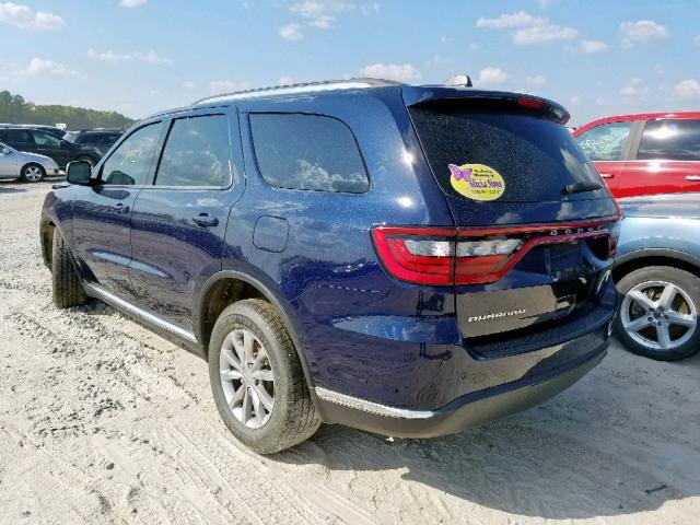 1C4RDHAG0HC709141 - 2017 DODGE DURANGO SX BLUE photo 3