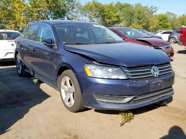 1VWBP7A34CC096138 - 2012 VOLKSWAGEN PASSAT SE BLUE photo 1