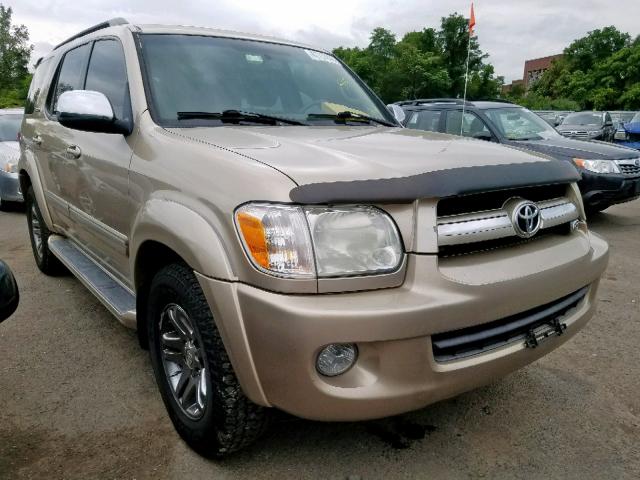 5TDZT38AX7S294284 - 2007 TOYOTA SEQUOIA LI GOLD photo 1