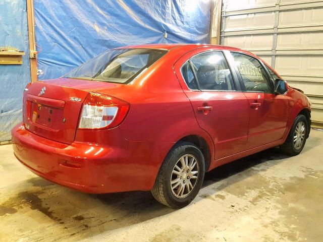 JS2YC5A34C6301944 - 2012 SUZUKI SX4 LE RED photo 4