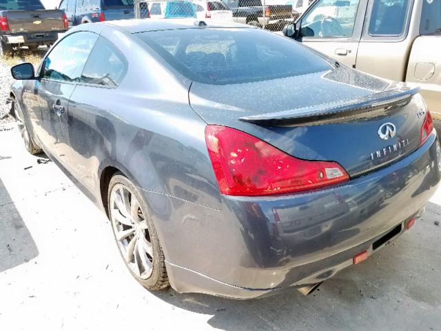 JNKCV64E78M119190 - 2008 INFINITI G37 BASE BLUE photo 3