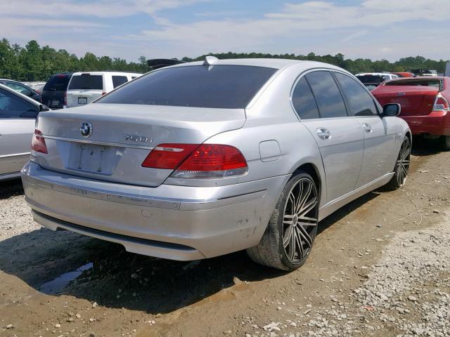 WBAHL83596DT04295 - 2006 BMW 750 I SILVER photo 4