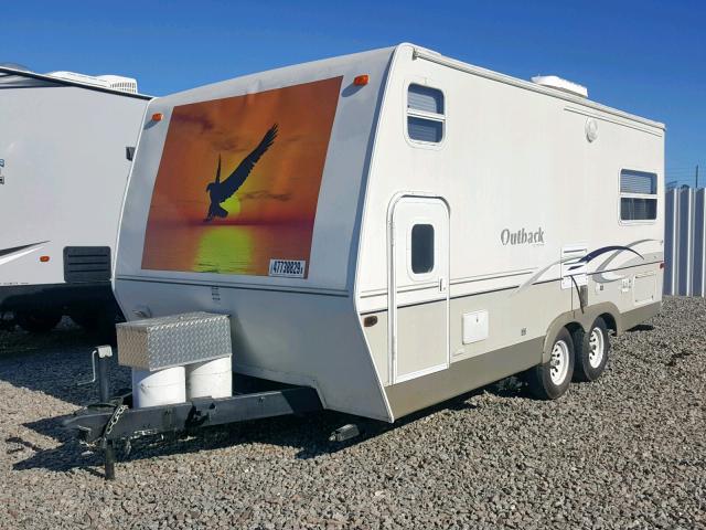 4YDT21R284G907543 - 2004 KEYSTONE OUTBACK WHITE photo 2