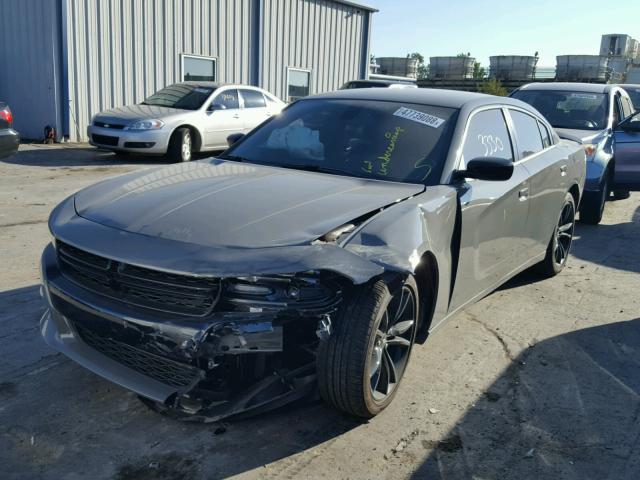 2C3CDXBG4JH210008 - 2018 DODGE CHARGER SX GRAY photo 2