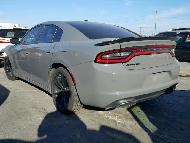 2C3CDXBG4JH210008 - 2018 DODGE CHARGER SX GRAY photo 3