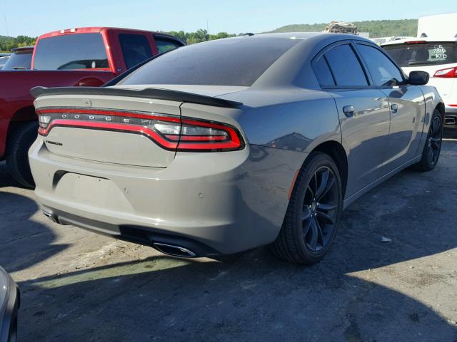 2C3CDXBG4JH210008 - 2018 DODGE CHARGER SX GRAY photo 4