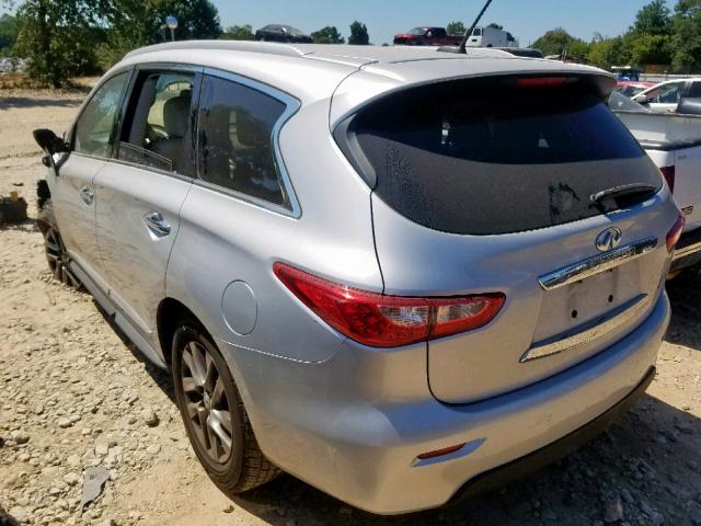 5N1AL0MM4DC352751 - 2013 INFINITI JX35 SILVER photo 3