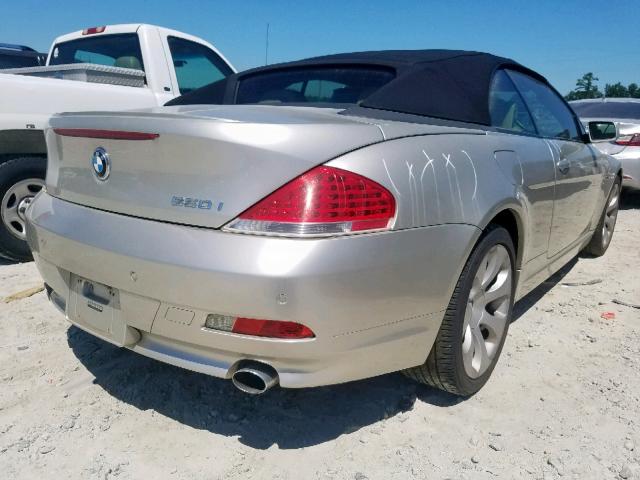 WBAEK134X6CN75456 - 2006 BMW 650 I SILVER photo 4