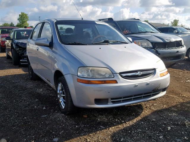 KL1TD56626B557801 - 2006 CHEVROLET AVEO BASE Күміс фото 1