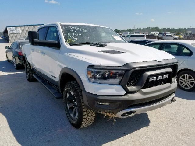 1C6RRELT1KN724227 - 2019 RAM 1500 REBEL WHITE photo 1