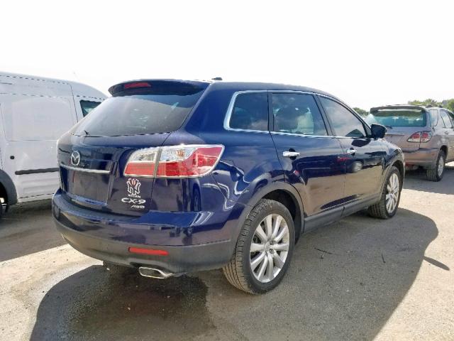 JM3TB3MA1A0201281 - 2010 MAZDA CX-9 BLUE photo 4