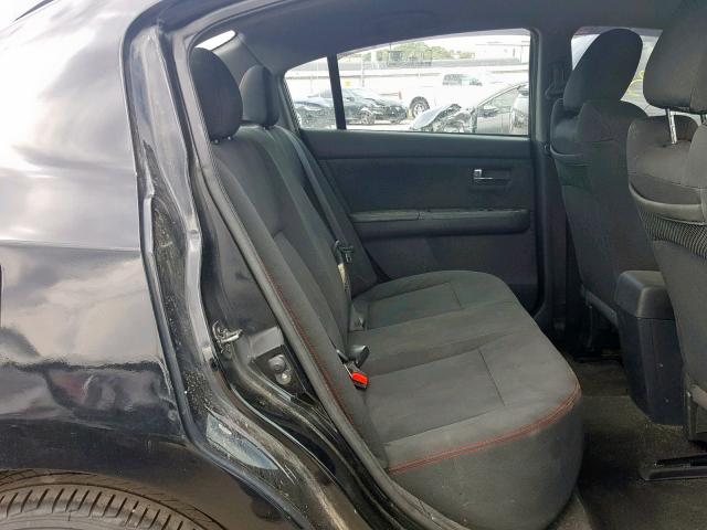 3N1BB61E98L624591 - 2008 NISSAN SENTRA SE- BLACK photo 6