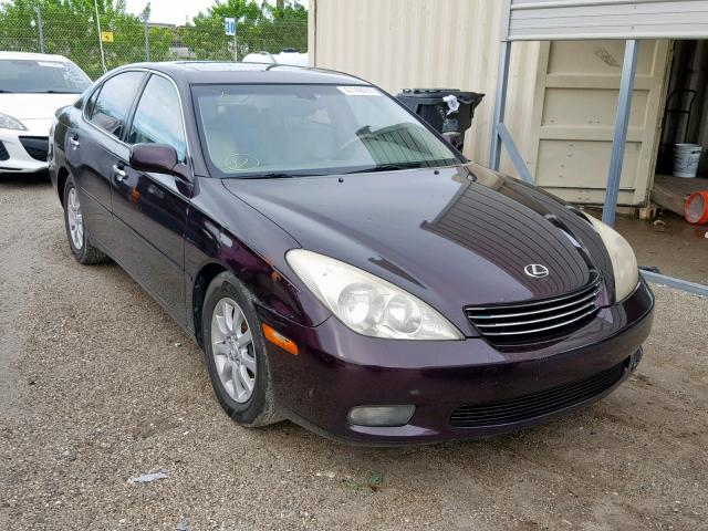 JTHBF30G525032632 - 2002 LEXUS ES 300 MAROON photo 1