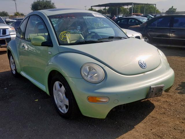 3VWCT21C21M401764 - 2001 VOLKSWAGEN NEW BEETLE მწვანე ფოტო 1
