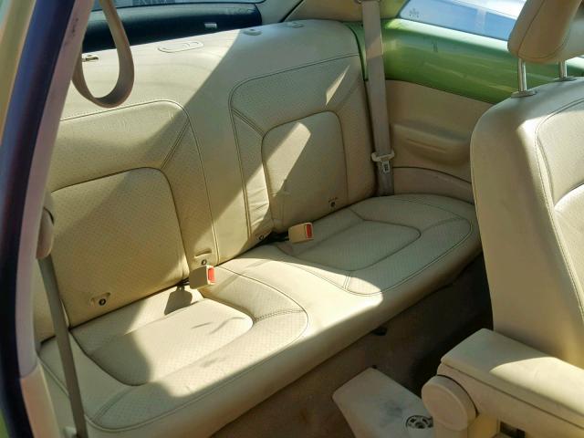 3VWCT21C21M401764 - 2001 VOLKSWAGEN NEW BEETLE მწვანე ფოტო 6