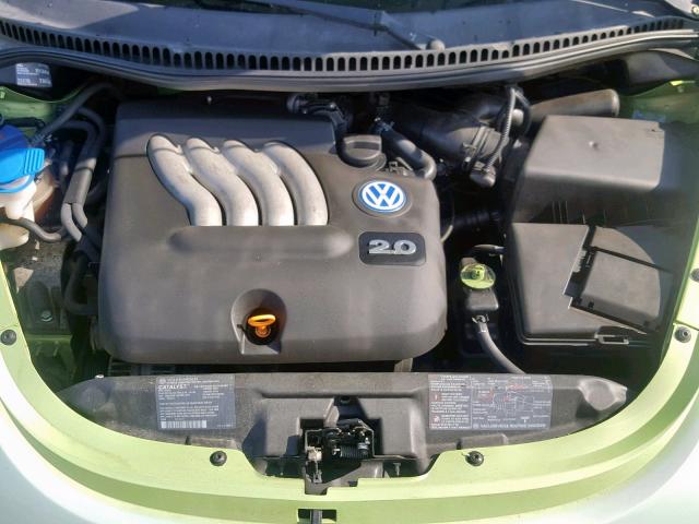 3VWCT21C21M401764 - 2001 VOLKSWAGEN NEW BEETLE მწვანე ფოტო 7